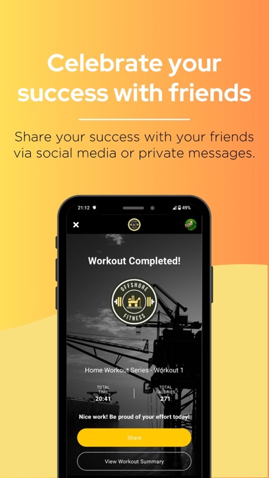 Offshore Fitness Screenshot