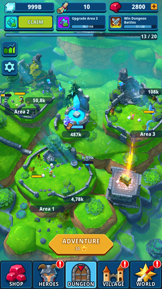 #1. Idle Dungeon Manager (iOS) 由: ColdFire Games