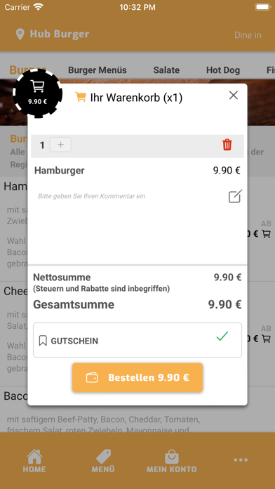 HUB Burger Screenshot