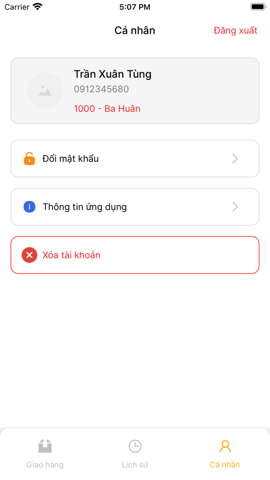 #5. Ba Huân Delivery (iOS) 由: FPT IS Company Limited