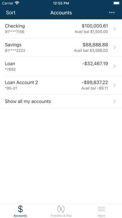 Byron Bank Mobile Banking Screenshot