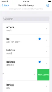 swedish verb blitz iphone screenshot 2