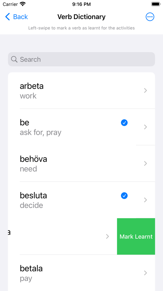 #2. Swedish Verb Blitz (iOS) Podle: RusMate.co.uk