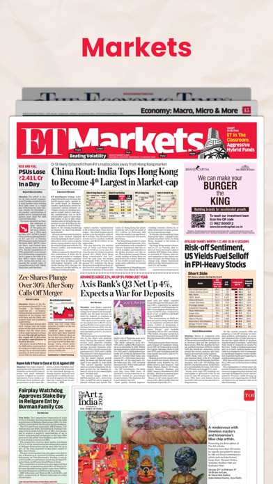 Economic Times Newspaper App Screenshot