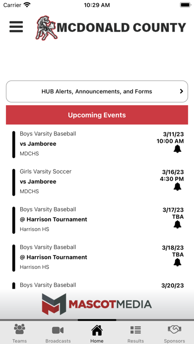 McDonald County Athletics Screenshot