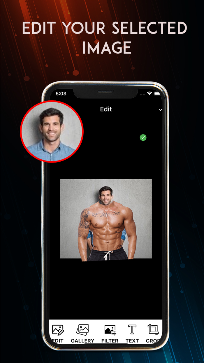 Gym Body Builder Photo Editor