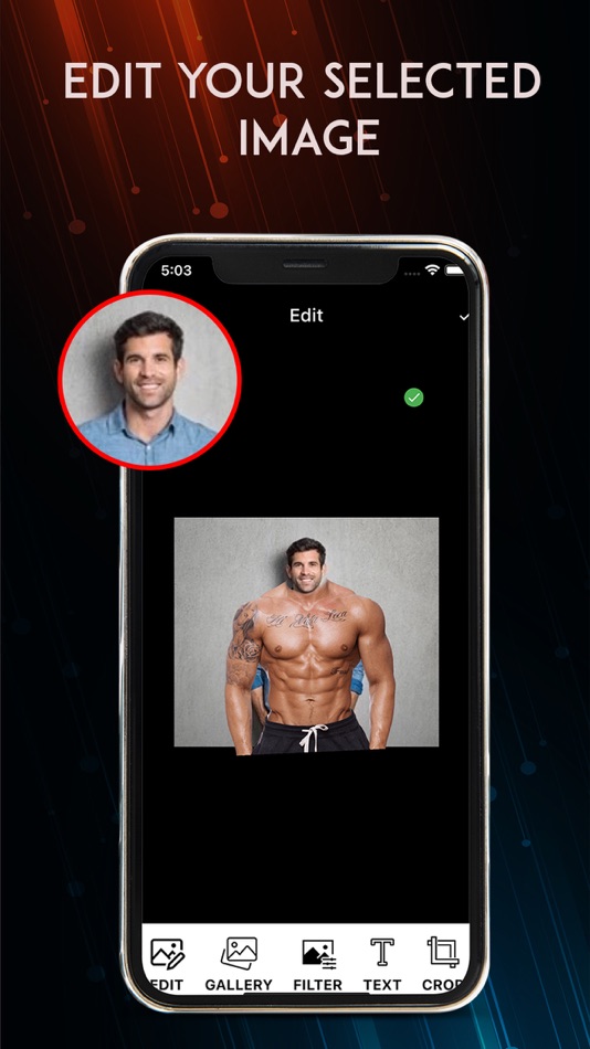 #2. Gym Body Builder Photo Editor (iOS) By: PT Patel