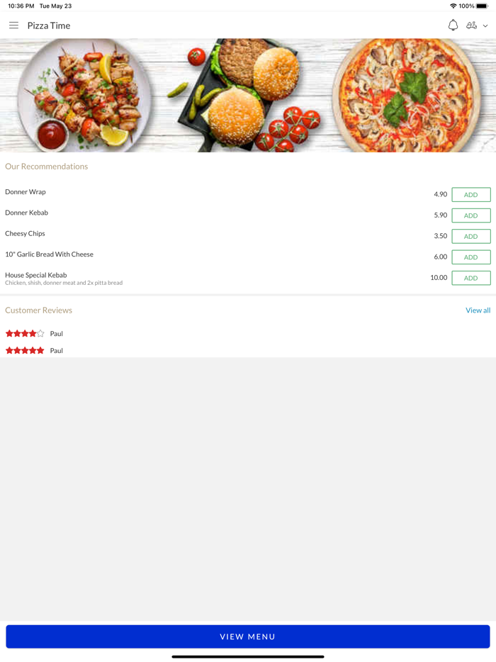 Pizza Time ASHINGTON.