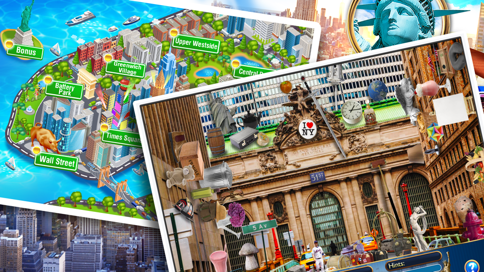 #5. Hidden Objects New York Quest (iOS) 来自: Brainfull, LLC
