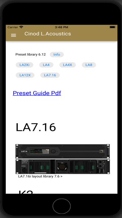 Cinod for L.Acoustics Screenshot