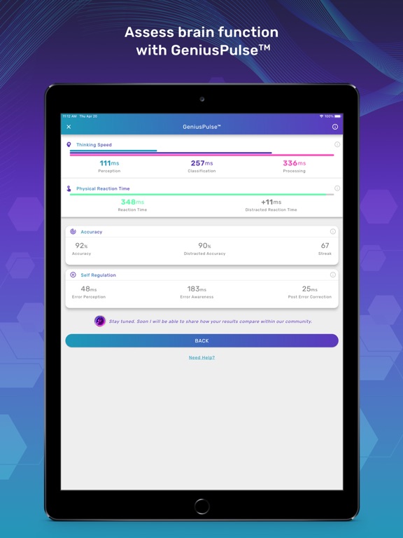 Sens.ai Brain Training iPad screenshot 5 - Health & Fitness app