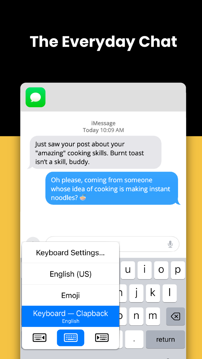 Clapback AI Keyboard
