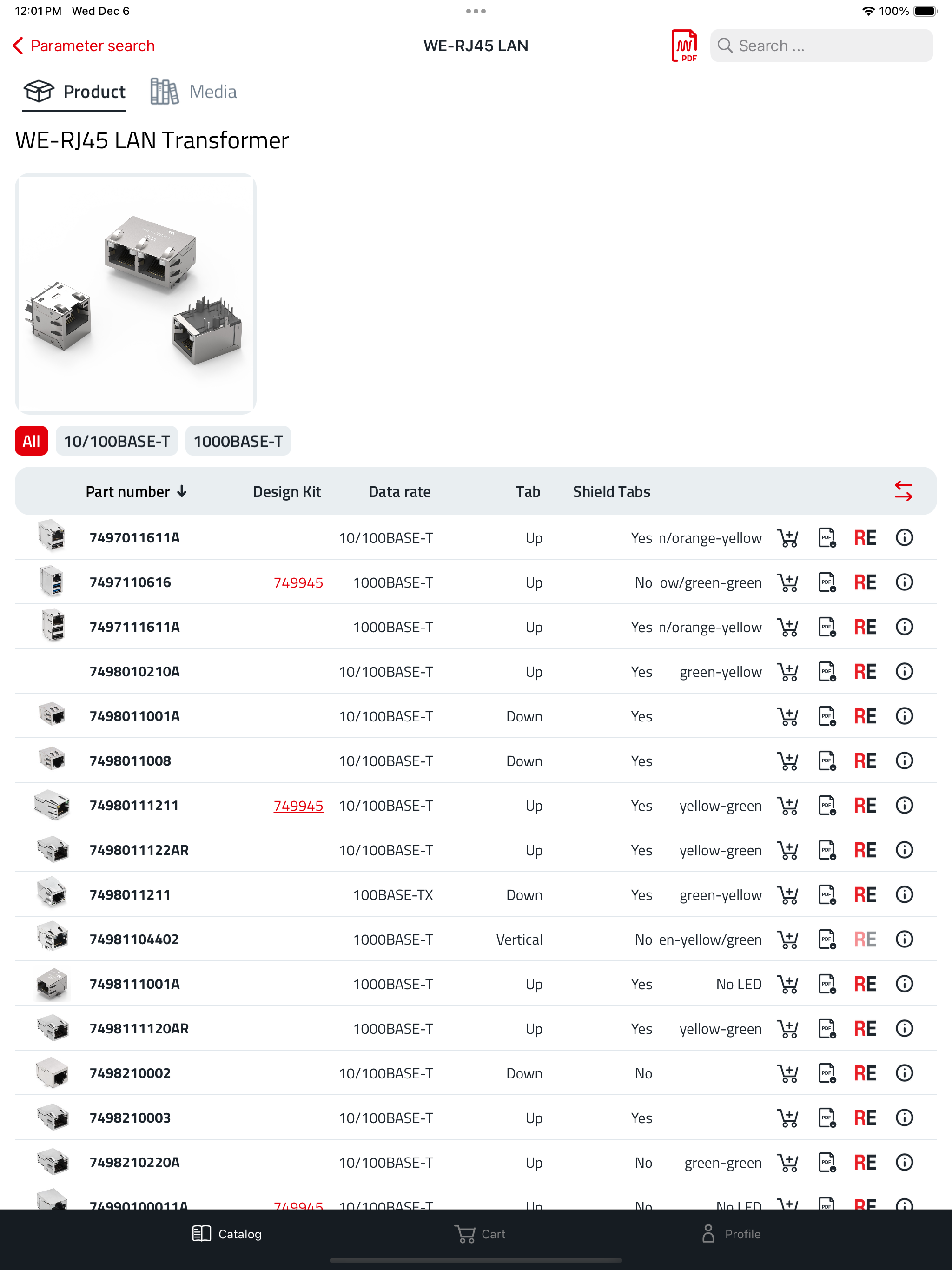 WE Catalog
