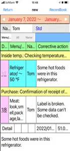 HACCP Record for one store screenshot #4 for iPhone