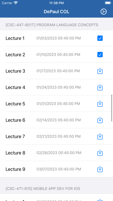 DePaul COL Screenshot