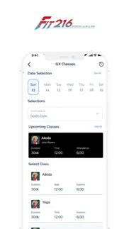 fit216 sports club & spa iphone screenshot 2