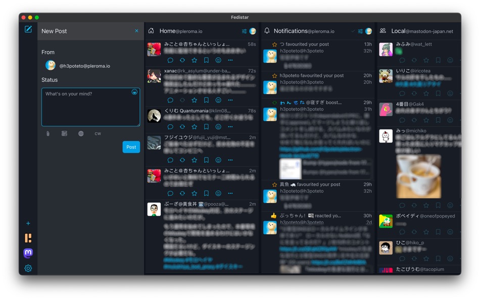 #2. Fedistar (macOS) Podle: Akira Fukushima