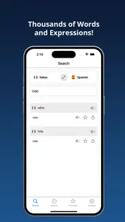 spanish italian dictionary + iphone screenshot 3