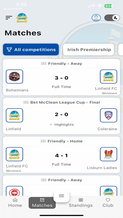 Linfield Football Club App