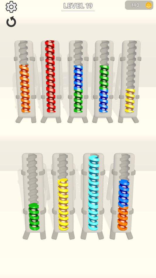#1. Color Screw Sort (iOS) 由: Babil Studios