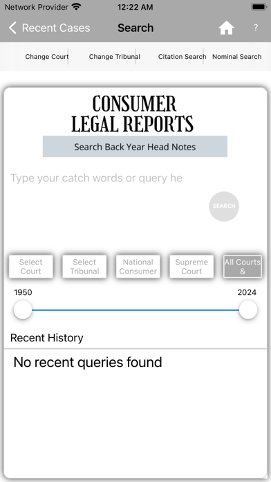 Consumer Legal Reports Screenshot