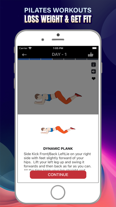 Pilates Fitness Yoga Workouts Screenshot