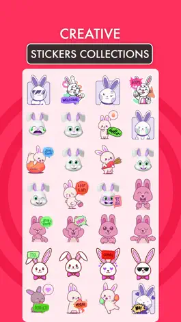 Game screenshot Animated Rabbits Emojis apk