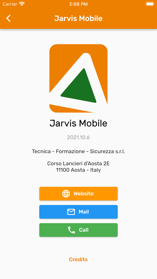 #1. Jarvis Mobile (iOS) By: Tecnica - Formazione - Sicurezza s.r.l.
