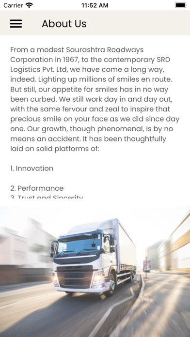 SRD Logistics (P) Ltd Screenshot