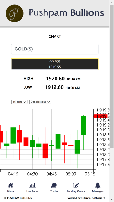 Pushpam Bullion Screenshot