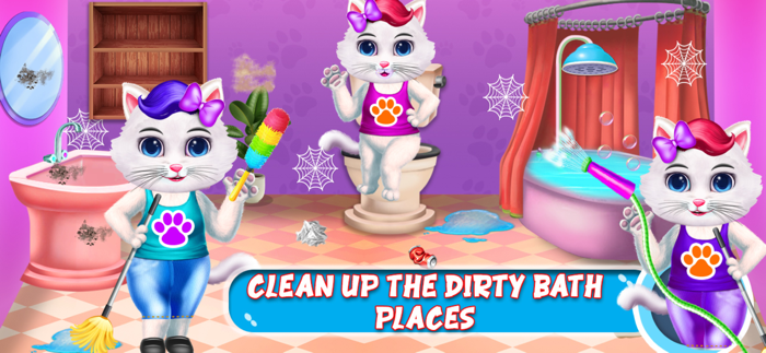 Kitty House Cleanup and Decorate