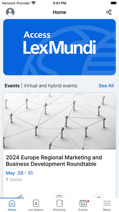 Lex Mundi Mobile Screenshot