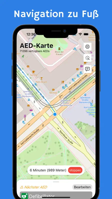 AED map - defibrillators screenshot 3 of 4