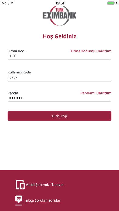 Eximbank Mobil Screenshot