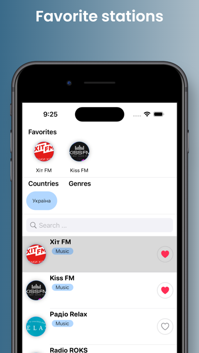 Ukraine Radio Stations - UKR Screenshot