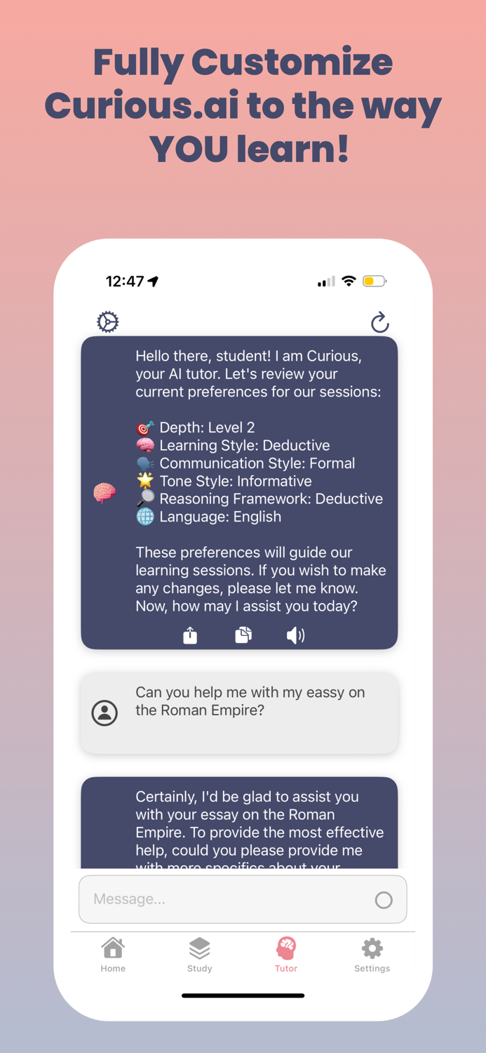Curious.ai Learning Assistant