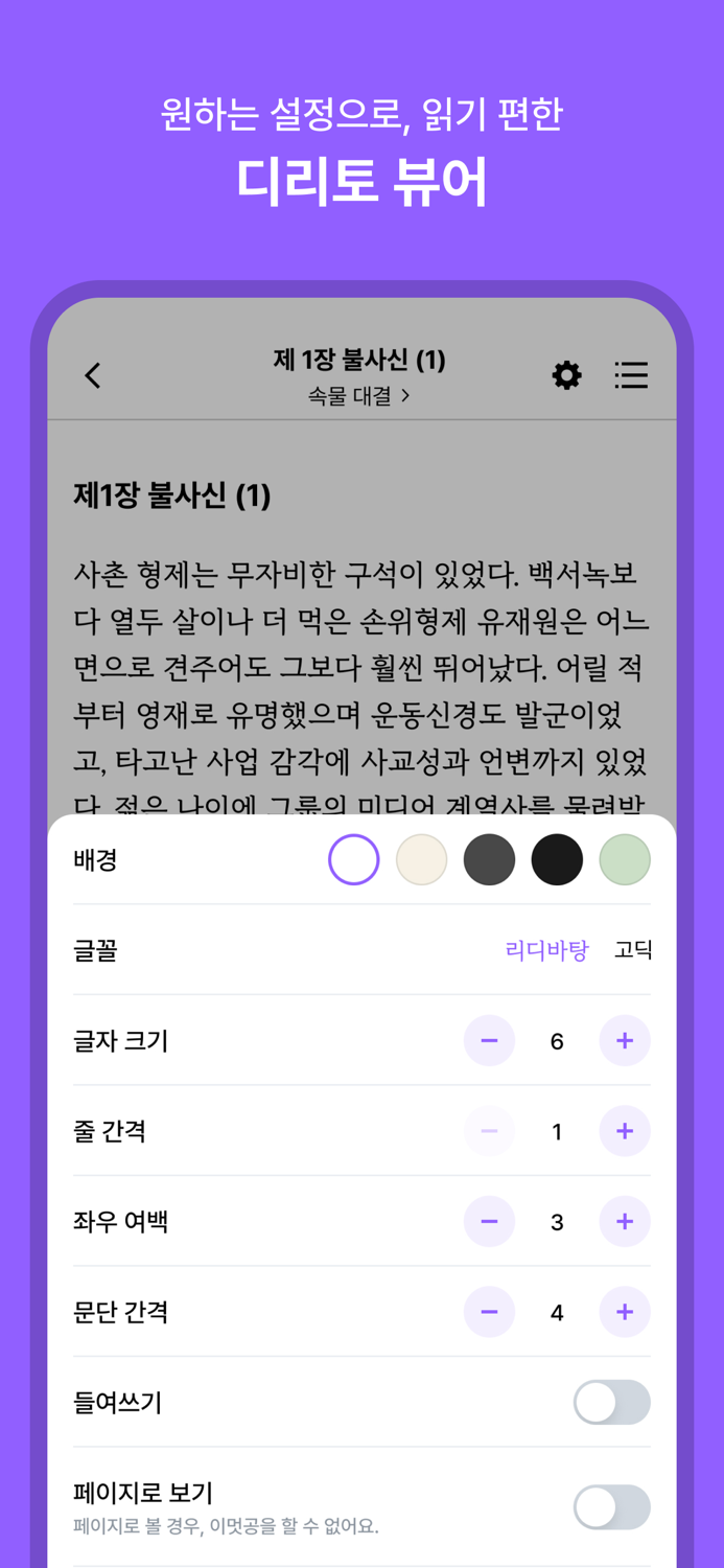 디리토 - 자유연재 웹소설의 시작