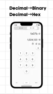 binary calculator & converter iphone screenshot 4