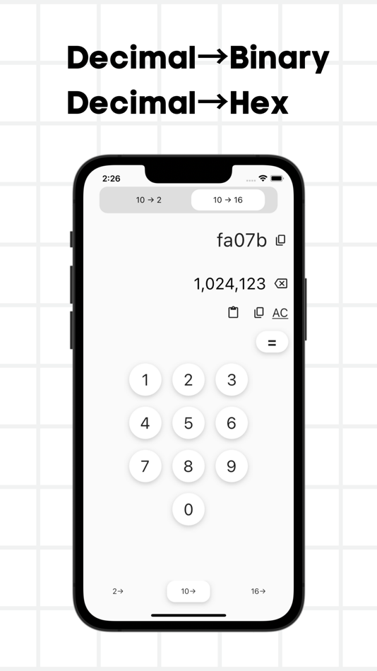 #4. Binary Calculator & Converter (iOS) Podle: Minerva株式会社