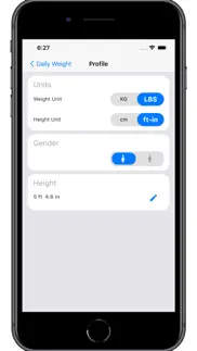 dailyweight: weight monitor iphone screenshot 4
