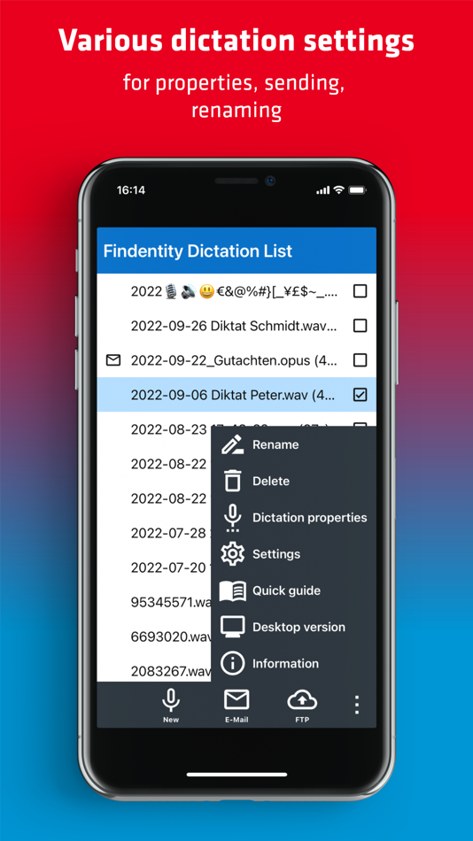#8. Findentity Mobile Dictate (iOS) 由: Thax Software GmbH