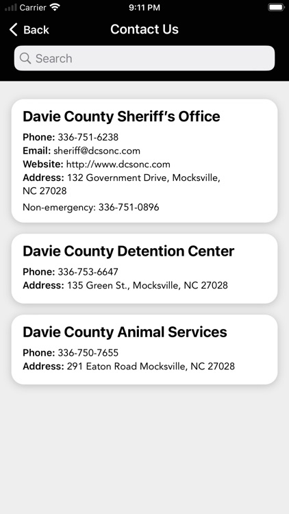 Davie County Sheriff Office NC