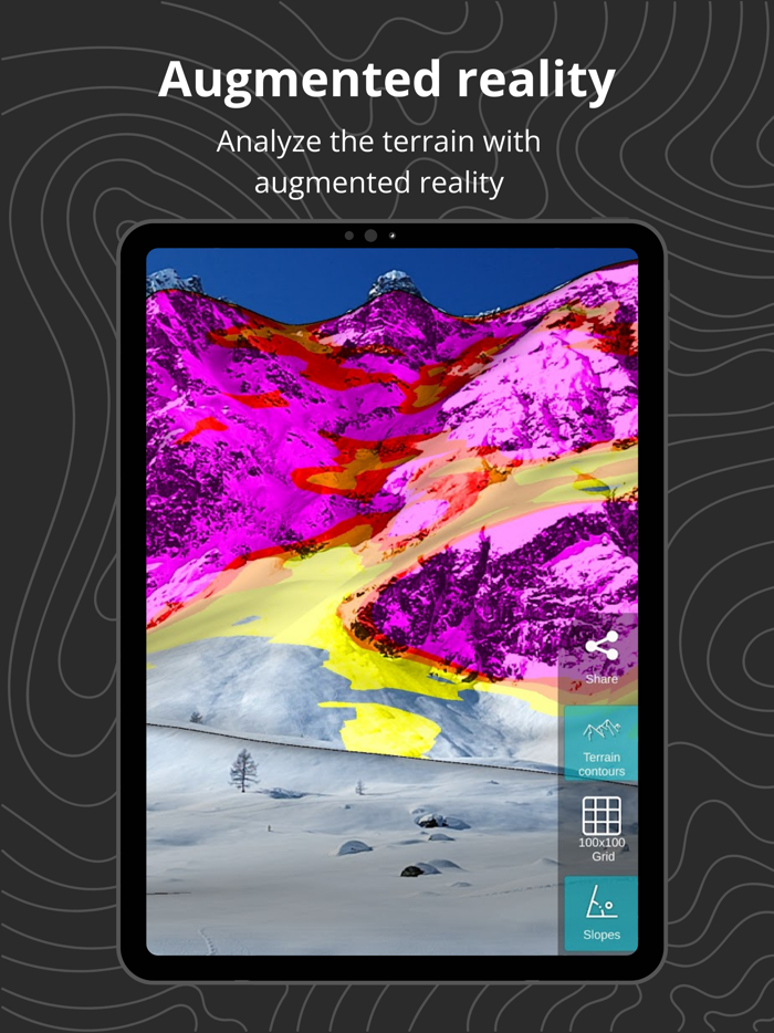 Relief Maps trek route planner