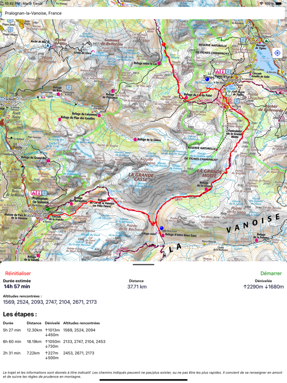 Screenshot #5 pour Carte de randonnée ign & gps