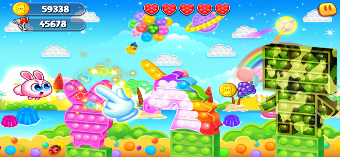 Pop It Fidget Flyer 3D Toys