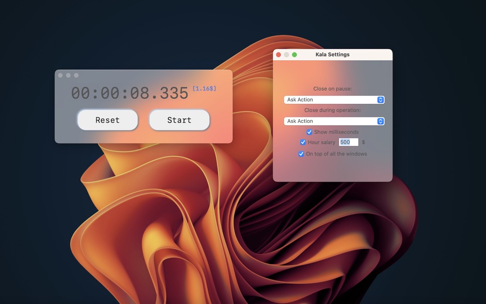 #3. Kala Stopwatch (macOS) 由: Sergiy Vynnychenko