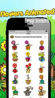 flowers animated emoji sticker iphone screenshot 3