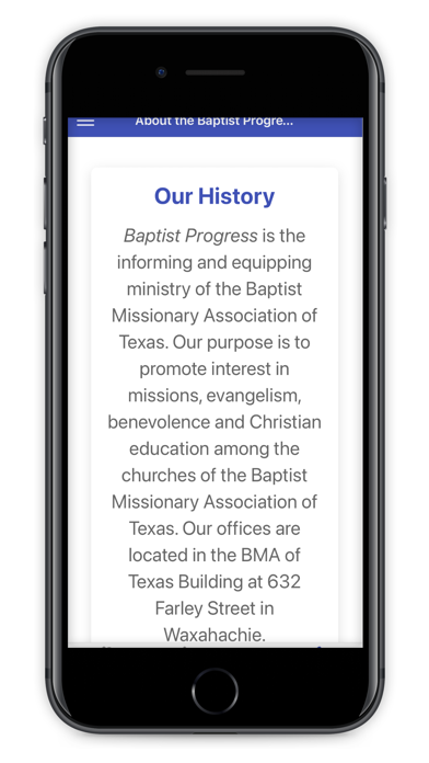 Baptist Progress Screenshot