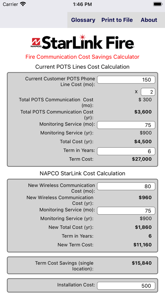 #2. StarLink FACP-Saver Calculator (iOS) 由: NAPCO Security Technologies