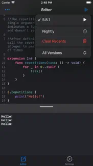 swifty compiler iphone screenshot 2